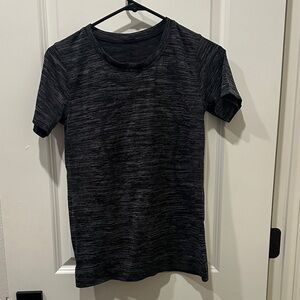 lululemon athletica Black Heather Short Sleeve Tech Tee